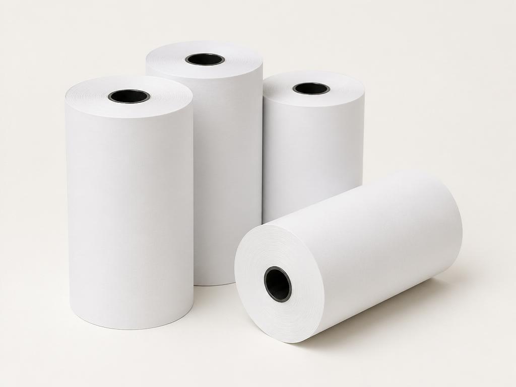 Thermal paper sample — generic wholesale packaging example